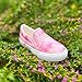 Toandon Toddler Girls Kids Sneakers Loafer Shoes Slip On Low Top Non Slip Rubber Sole Lightweight Breathable Walking Outdoor Fashion Casual Pink Tiedye Size 11