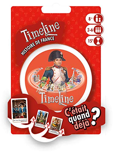 Asmodee- TIMELINE HISTOIRES DE France, Multicolor, Taille Unique (TIMECOFR) , color/modelo surtido