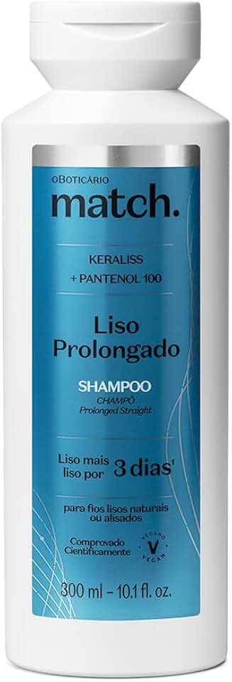 O BOTICARIO MATCH SHAMPOO LISO PROLONGADO 300ml