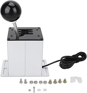 USB Simulator Shifter 6+R H Gear Shifter for Logitech G29 G27 G25 G920 G923 for Thrustmaster T300 T300RS GT T500 Steering Wheels, for WRC、EST 1、EST 2、LFS、DIRT2、DIRT4、ATS, etc.