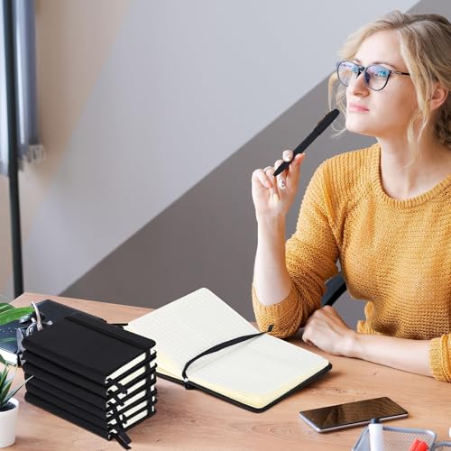 A6 mini carnets lignés avec porte-stylo pour ne plus jamais perdre vos notes - 6