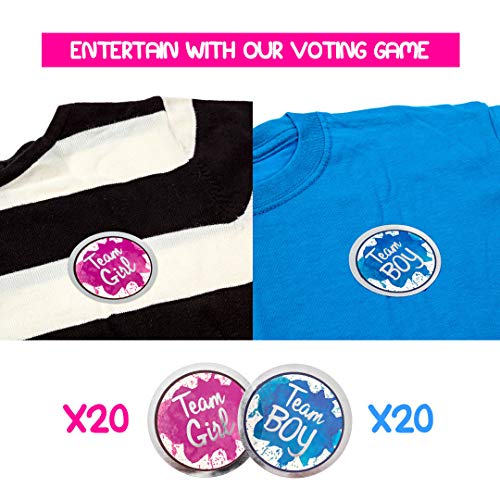 Winsharp V2 Gender Reveal Football With Both Pink And Blue Powder Plus Bonus Vote Stickers Kit | Exploding Ball Touchdown Ideas Party Supplies Gender Reveal Ideas Kit Explosive American Football Decorations thumb #1