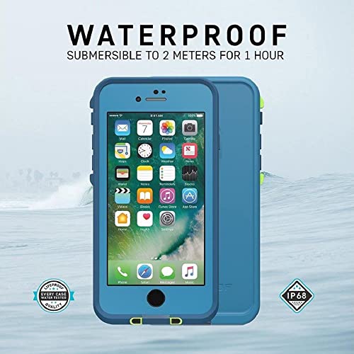 Lifeproof Frē Series Waterproof Case For Iphone 8 Plus & Iphone 7 Plus (Only) - Non-Retail Packaging - Wipeout (Blue Tint/Fusion Coral/Mandalay Bay) #TOP7