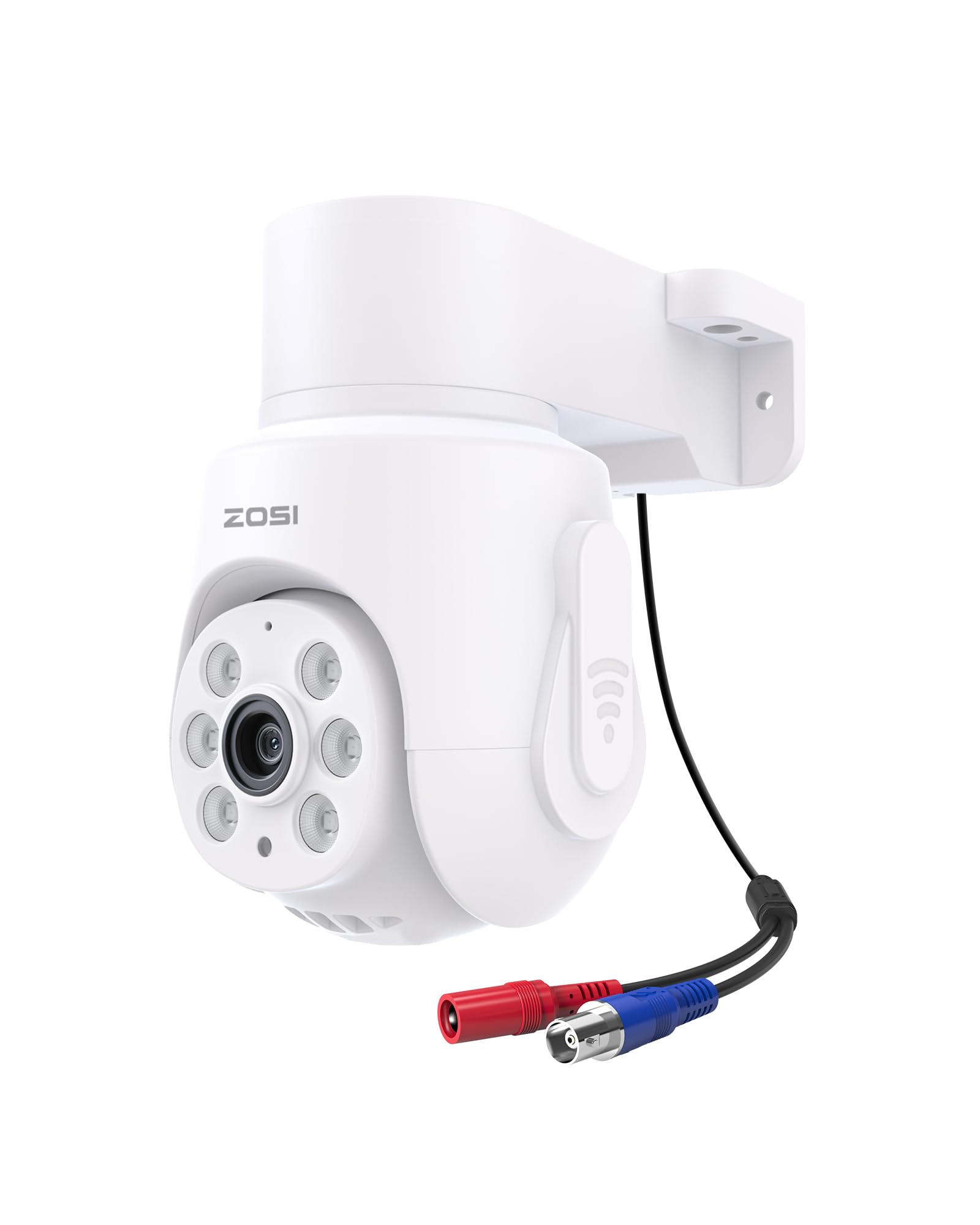 ZOSI 1080P Pan Tilt HD TVI Security Camera, 360° View Outdoor Wired Cam