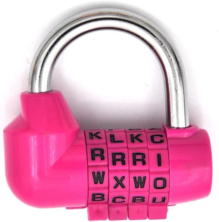 Lucchetti a combinazione， Lucchetti per valigie Combinazione di 4 cifre con codice di viaggio, diario, password, bagaglio(Yellow,Yellow)