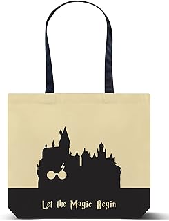 Anuncio Patrocinado - Bolsa de mano Harry Potter Hogwarts – Bolsa de viaje reutilizable de algodón – Bolsa de truco o rega...