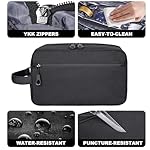 Toiletry Bag for Men, YKK Zippers Hanging Bathroom Shower Hygiene Bag with Metal XXL Swivel Hook, Big Comparment, Waterproof for Travel Accessories - Image 3