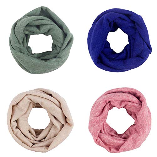 YEKEYI Unisex Infinity Scarf Soft Thick Knit Warm Winter Neck Wrap Circle Loop Cotton Scarf3