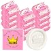 AiXiAng 24 Pack Handmade Princess Crown Style Soap Favors for Baby Shower Favors Decorations for Girl