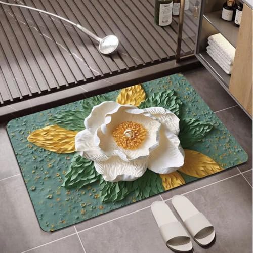 Tapis de salle de bain anti-moule en pierre de diatomite séchage rapide