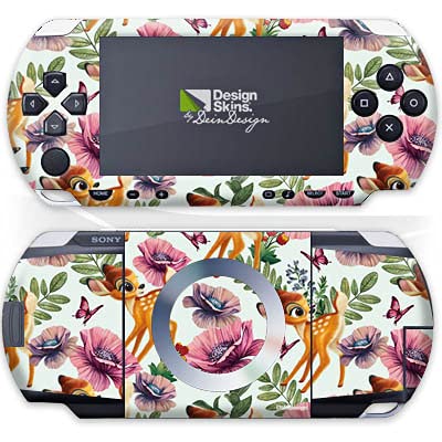 Film autocollant Sony PSP 1000 DeinDesign skin Bambi fleurs