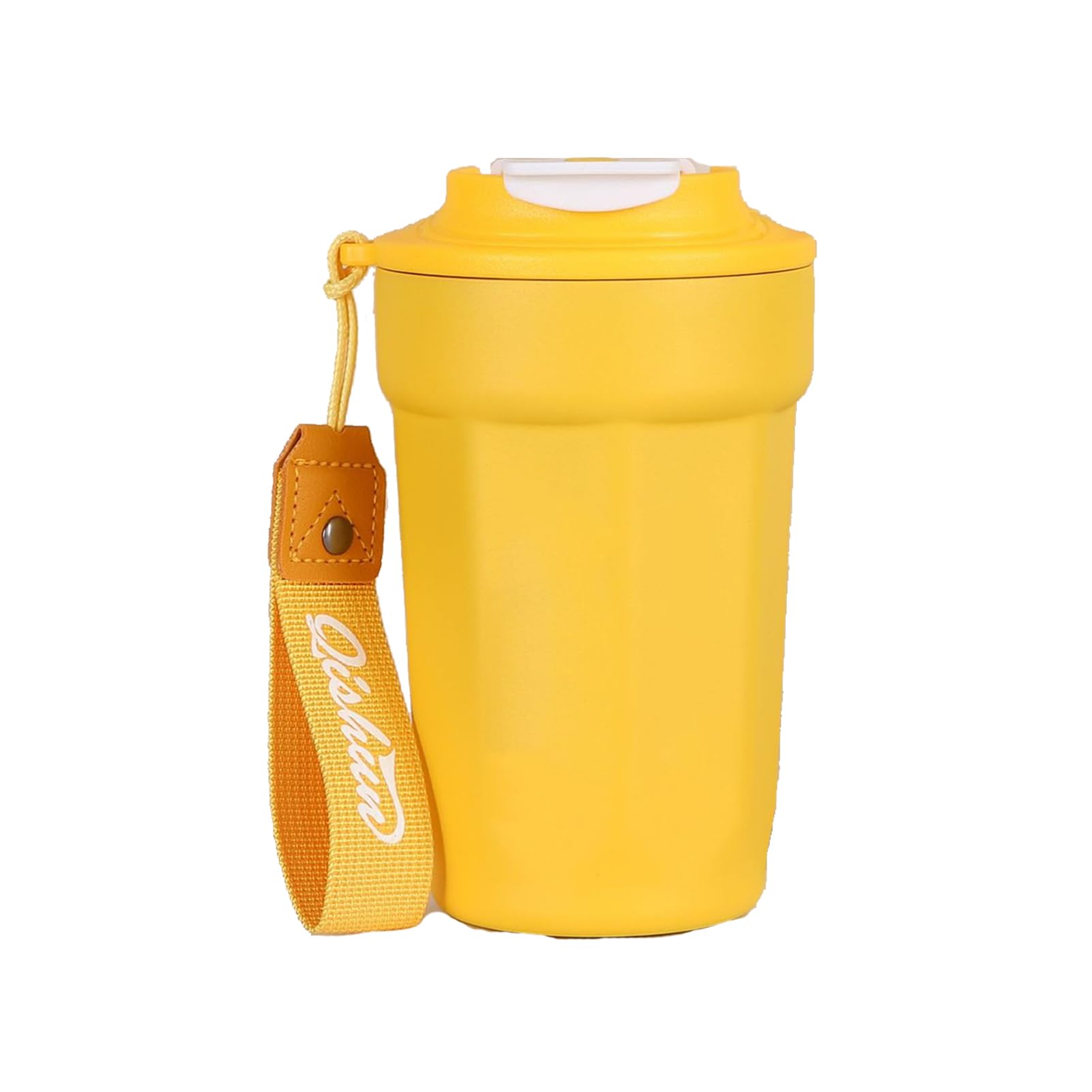 Taza de viaje de acero inoxidable de 450 ml, a prueba de fugas y reutilizable, con tapa fácil de limpiar, sin BPA, para coche, picnic, oficina y escuela, aislamiento térmico