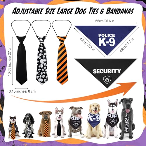 Set de accesorios disfraz policía para mascotas 9 piezas miniatura 3