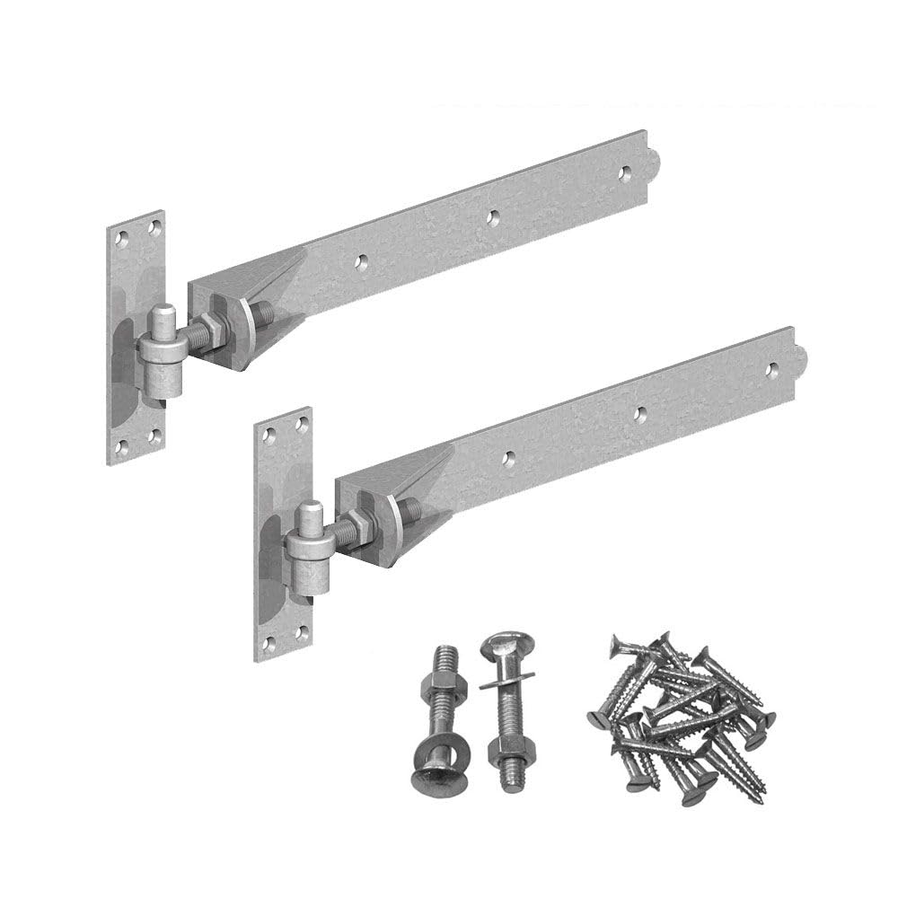 Gatemate Galvanised Adjustable Hook & Band Hinge 14" / 350Mm