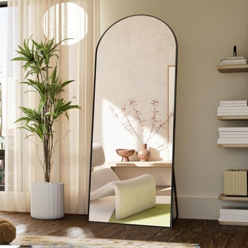 Image of Koonmi 71x26 Arched Full Length Mirror, Floor Mirror with Stand