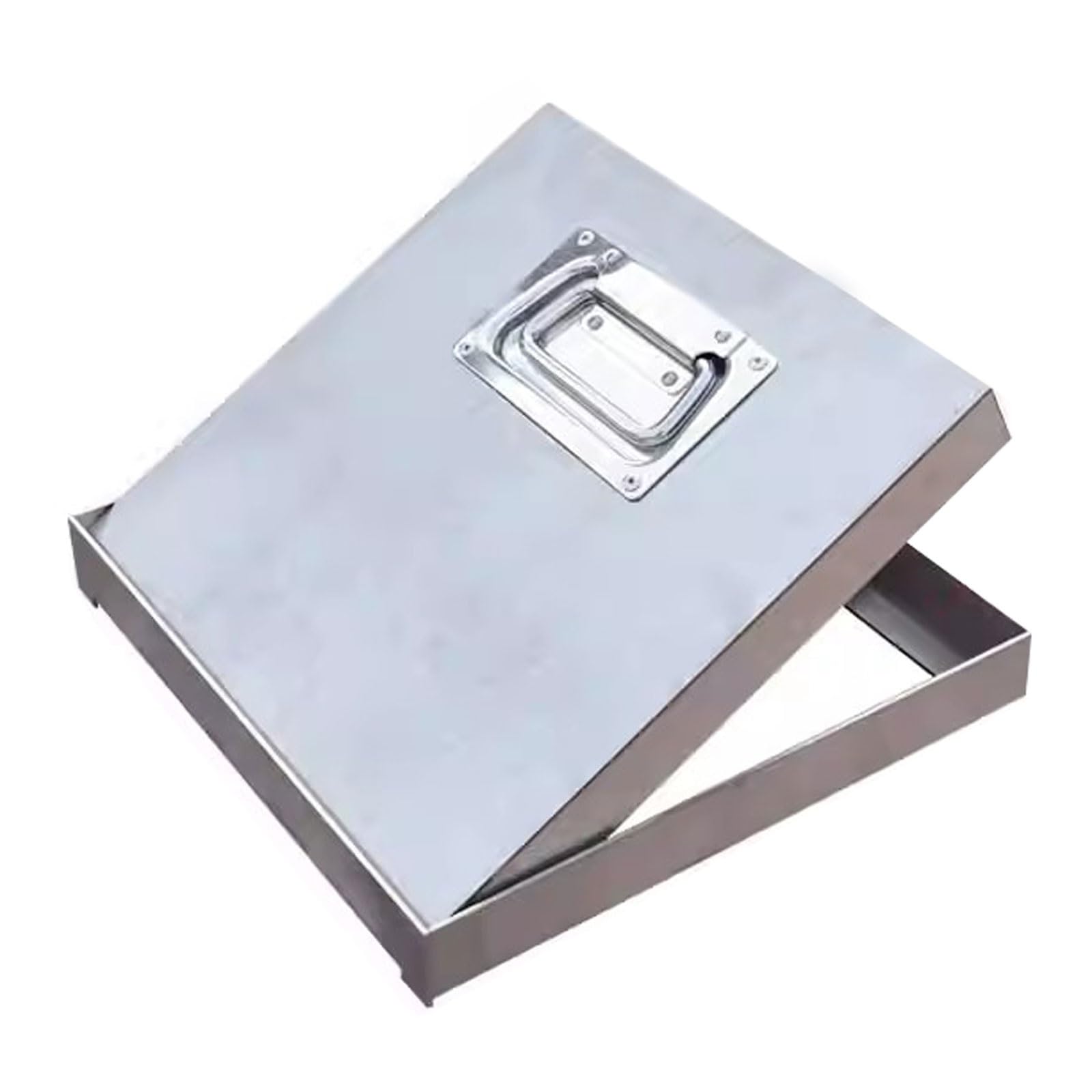 GJMSSMY Stainless Steel Drain Cover, t Access Plate with Frame & Handle, Discreet Solution for Driveway & Garden (23.6x23.6x1.8in / 60x60x5cm)