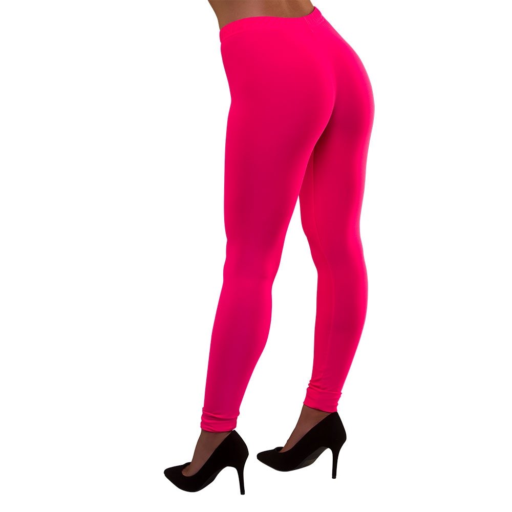 Wicked Costumes Adult 80's Leggings (Neon Pink) - M/L (UK 12-16)