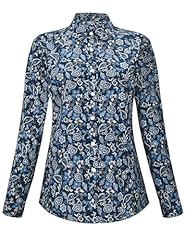 Navy Blue Bohemian Flower Paisley