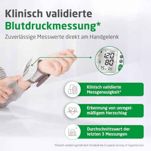 medisana BW 315 Handgelenk Blutdruckmessgerät, Blutdruck- und Pulsmesser | Messgerät bei...