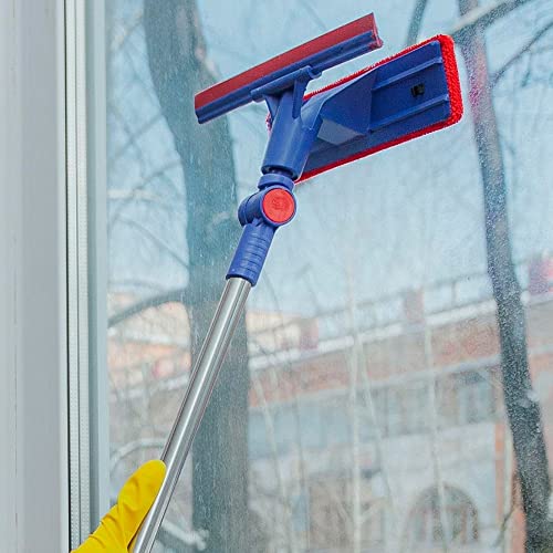 Rodo Rodinho Limpa Vidros Carro Janela Azulejo Multiuso 2 em 1 Cabo Retratil Esfregao Rodo magico Li