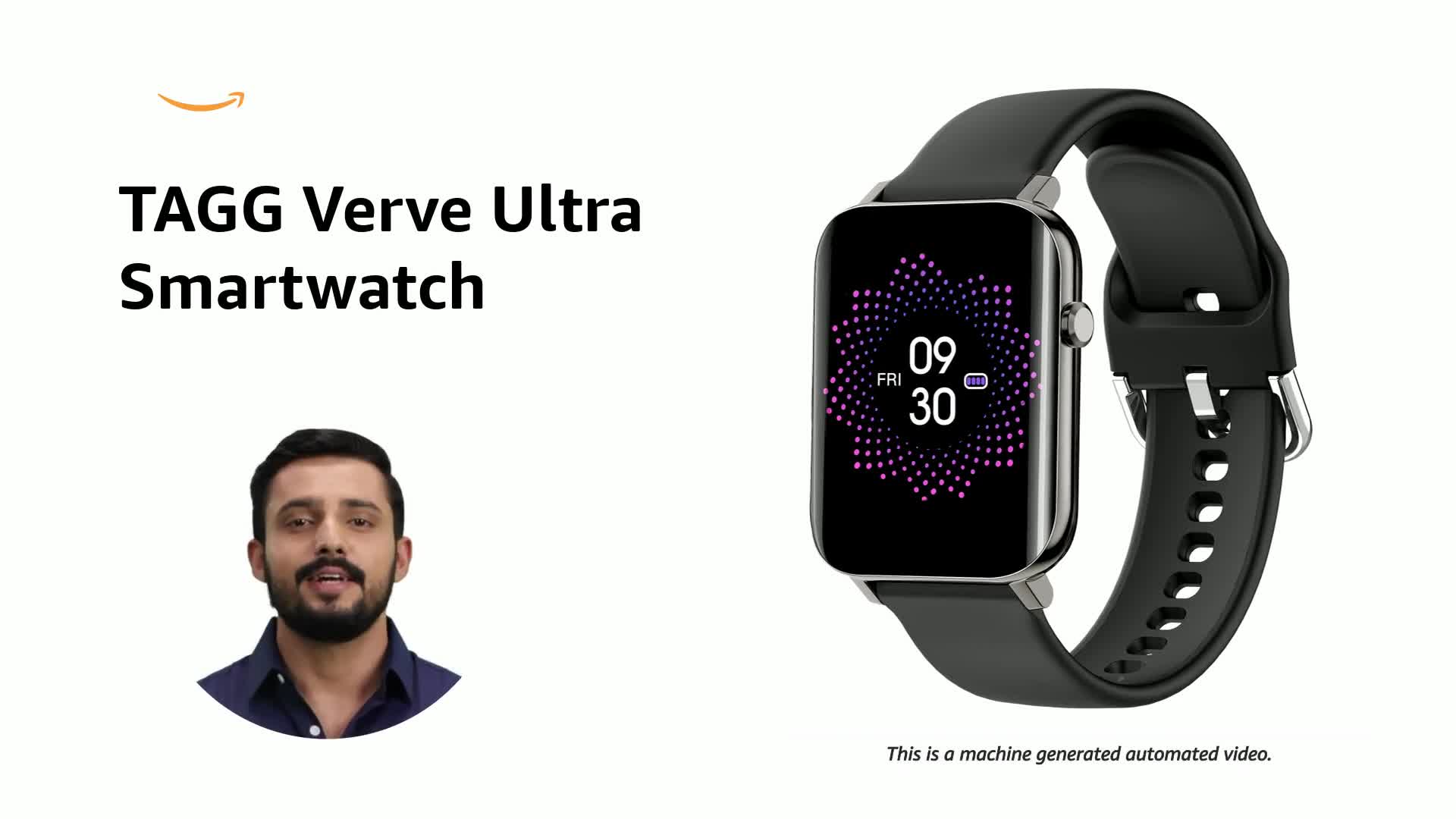 TAGG Verve Ultra Smartwatch with 1.69'' 3D Curved Display, Real