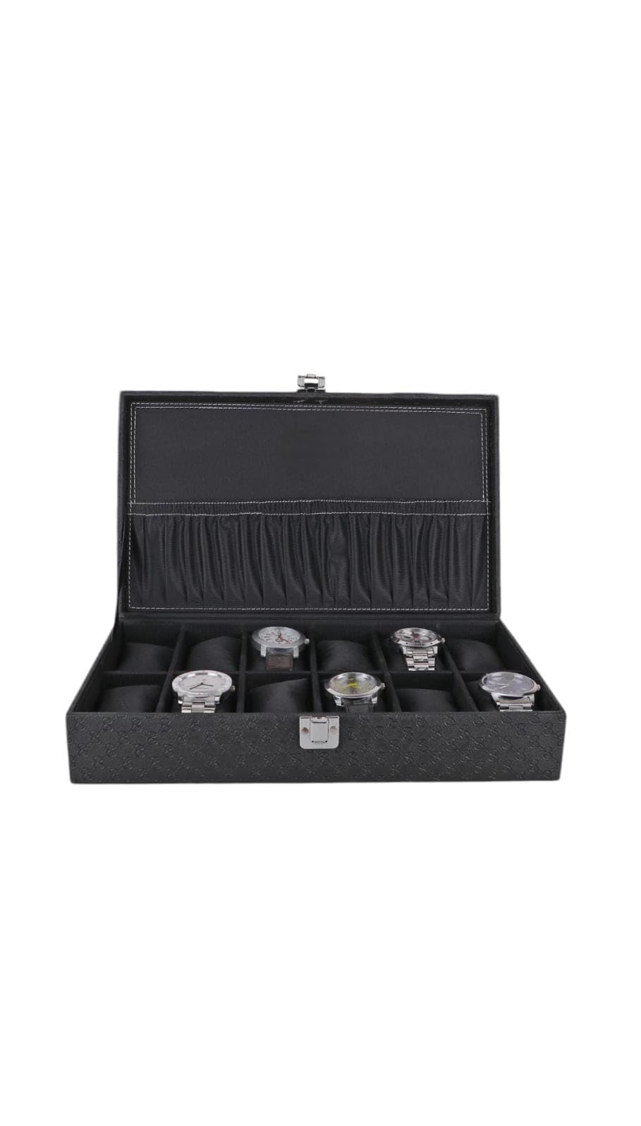RBEEL Watch Box Organizer for Men & Women - 12 Slot Luxury Watch Holder, Classic Finish, Display Case for 12 Watches (Black (A1)) (B0DHGSGFBG) Amazon Price History, Amazon Price Tracker