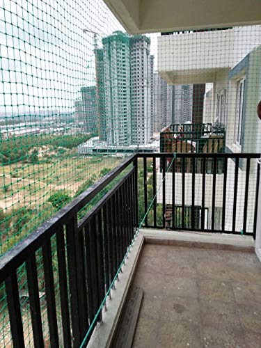 Voosoto Bird Net/Anti Bird Net/Pigeon Net/Garden Net/Bird Control Net/Safety nets/Sports nets for Balcony UV Stabilised HDPE Monofilament Nylon Netting Installation Kit Included – 2 Ft X 20 Ft (60.96cm X 609.6cm) Green Colour