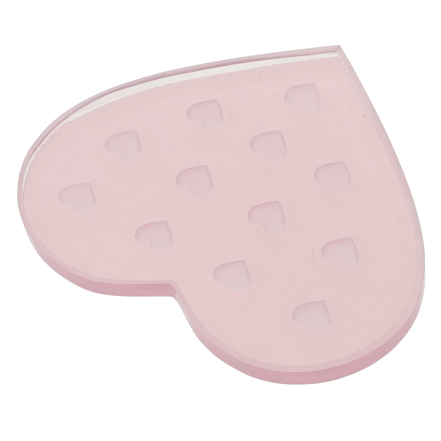FOMIYES Heart-shape Eyelash Extension Pallet Glass Eyelash Plates for Salon Supply