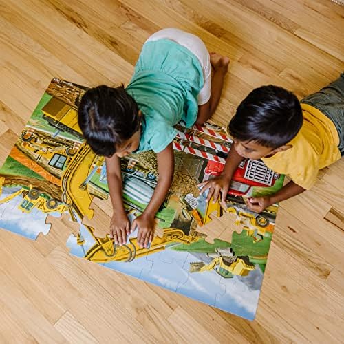 Melissa and Doug Building Site Jumbo Jigsaw Floor Puzzle (48 pieces, 60.96 x 91.44 cm long) 7 5158eJK87TL. AC