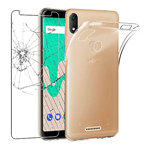 ebestStar - Coque pour Wiko View Max, Etui Protection Silicone Transparent Antichoc, Souple Slim, Transparent + Verre Trempé