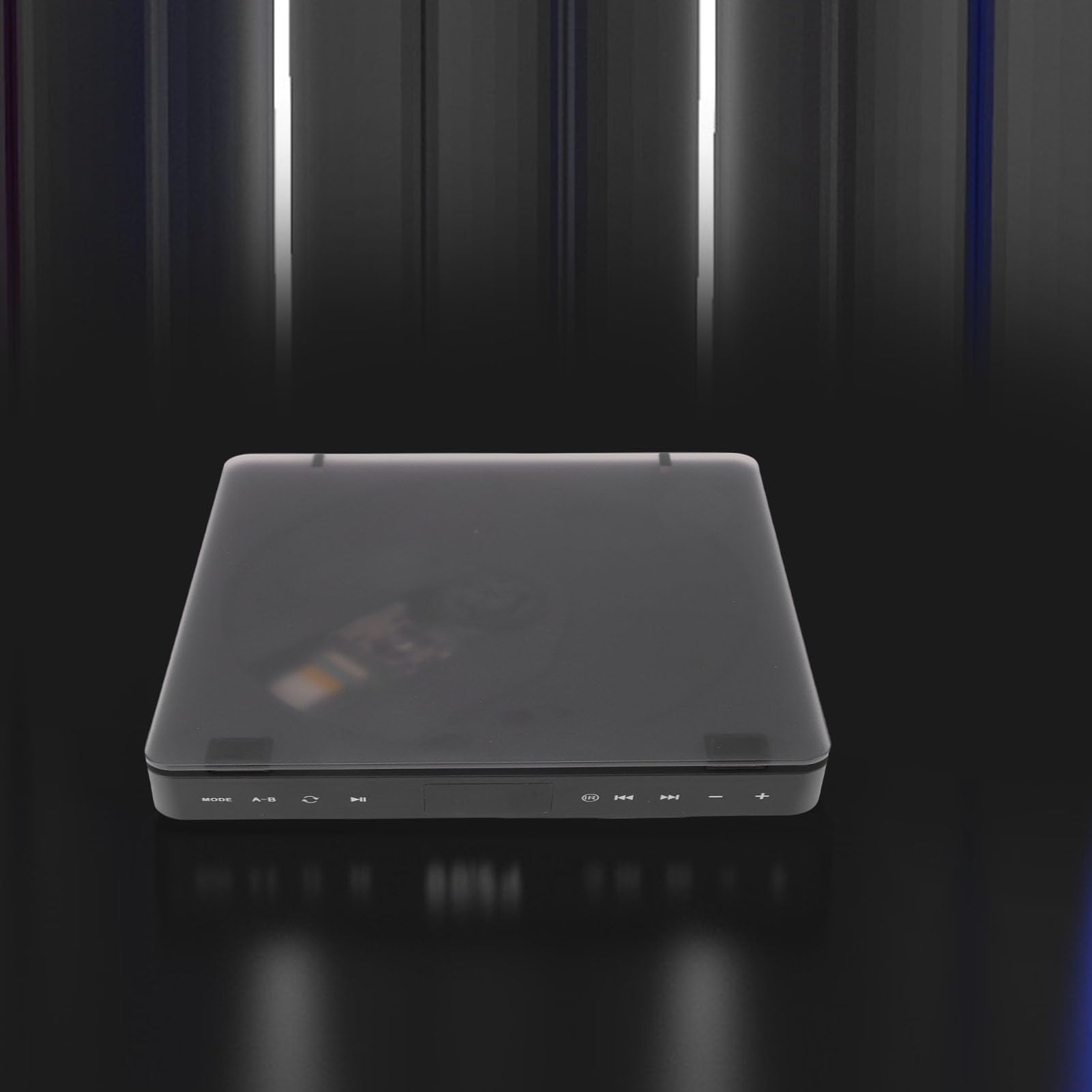 Oumefar Reproductor de DVD Compacto para Todas Las Regiones con Interfaz Multimedia HD para Pantalla de de TV Inteligente, Reproductor de DVD AV de Carga Rápida para Entretenimiento en el Hogar,
