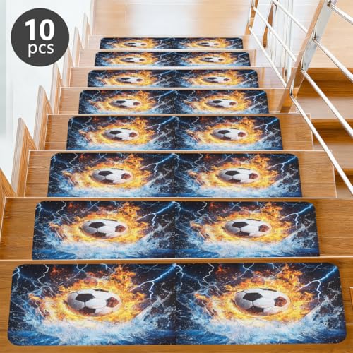 Alfombra para escaleras de 7.8 x 30 pulgadas con base de gran agarre anticaídas 6