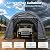 Bezseller 12x24 FT Heavy Duty Carport Canopy, All-Steel Portable Garage Tent with Round Style Roof, Outdoor Storage Shelter Shed for Cars, Trucks, Boats and Gear, Gray