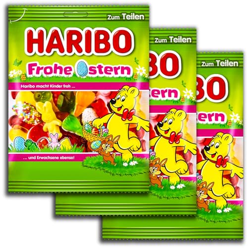 3 er Pack Haribo Frohe Ostern 3 x 200g Fruchtgummi
