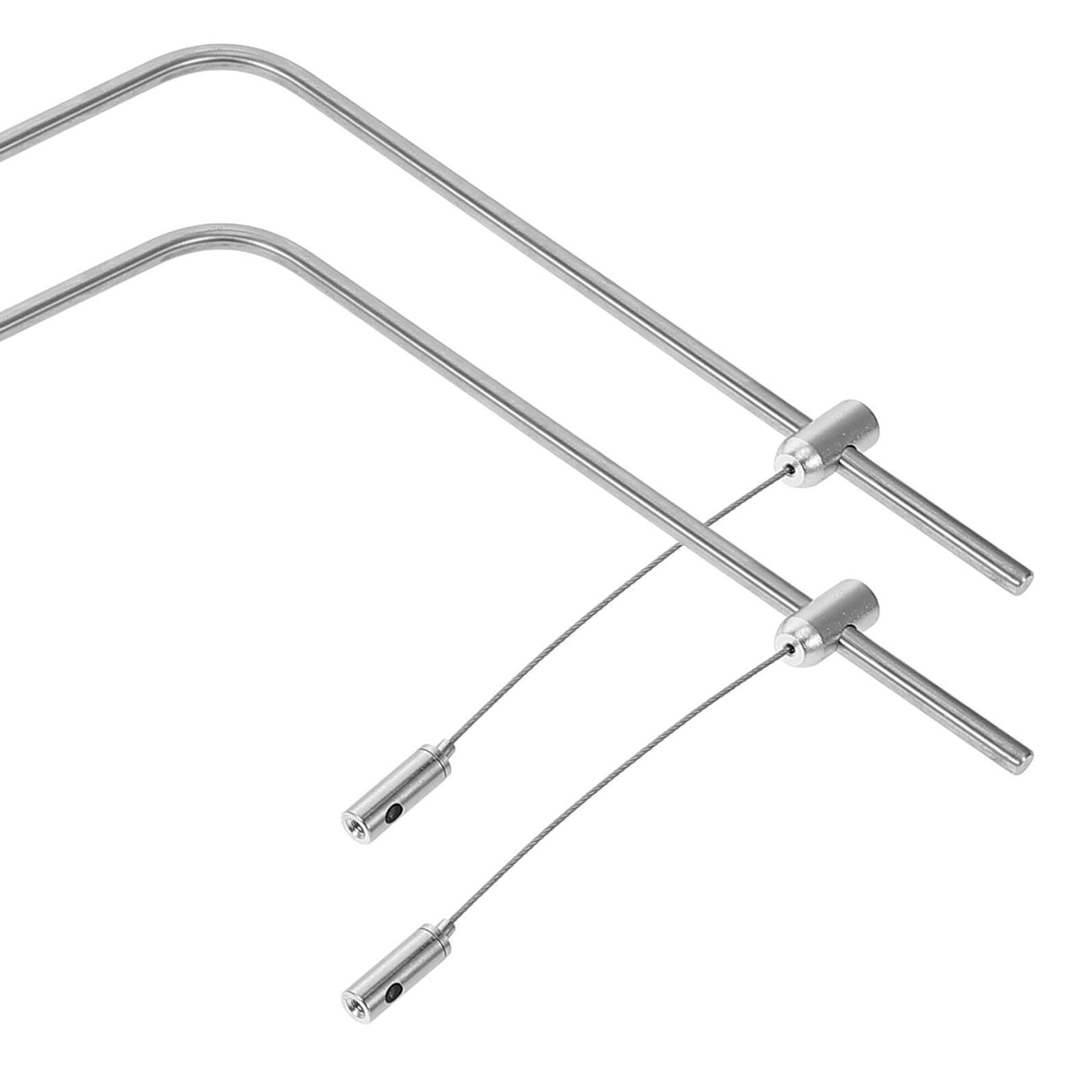 Supporti per Luci per Acquari in Lega di Alluminio, Staffa per Sospensione Leggera Regolabile 25x40 Cm, Accessori per Illuminazione Acquario Marino di Acqua , Facile