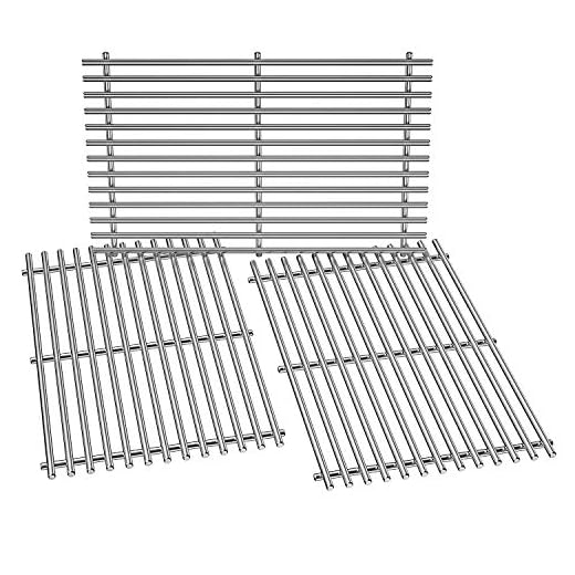 Stanbroil SUS 304 Solid Stainless Steel Cooking Grates for Weber Summit 600 Series Summit E-620 S-620 Gas Grills Without Smoker Box, Heavy Duty Grill Grid for Weber 67551 - Set of 3