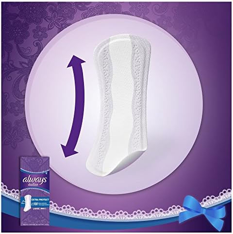 Always Dailies Extra Protect Panty Liners Long Plus, Pack of 4