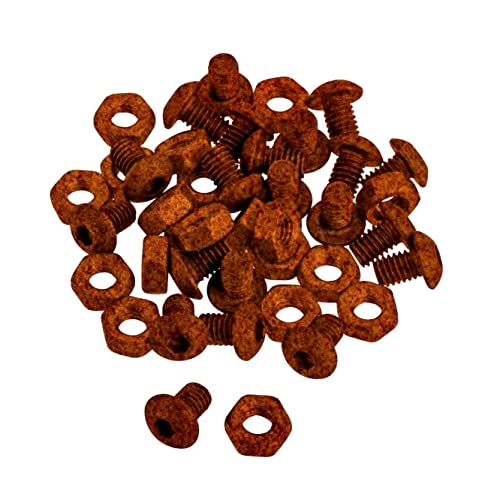 innogard 6050 Set di Viti M6 per la Bordatura del Prato Comfort e Comfort XXL - in Acciaio Corten - Contenuto: 20 Pezzi con Dadi