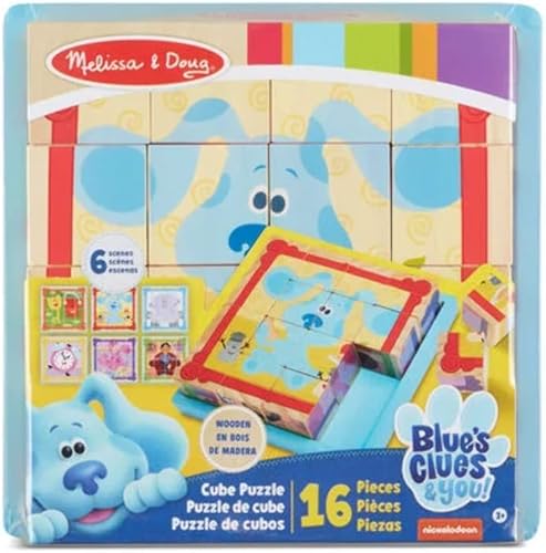 Melissa & Doug Blue's Clues & You! - Rompecabezas de madera (16 piezas)