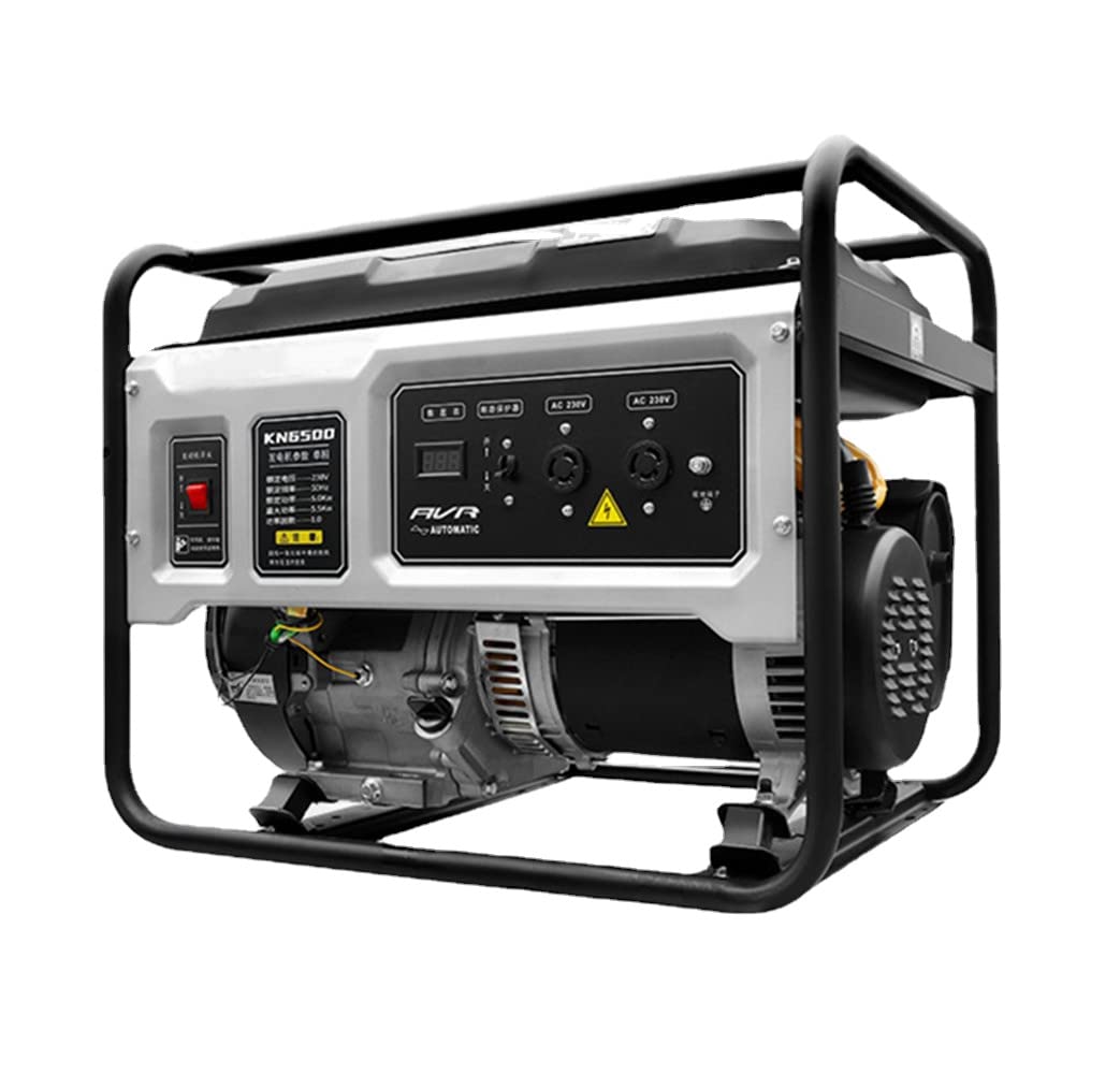 Generator Emergency Generator Diesel Petrol Power Generator Quiet Portable Power Source Inverter Start by Hand (6.5 kW)