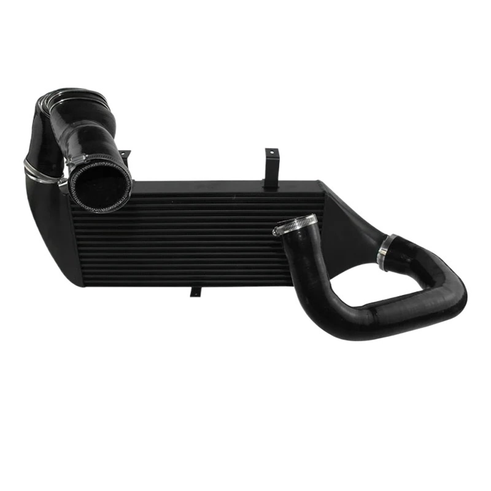 Cvgffs Black Front Intercooler For Opel For Astra H Opc 2.0L Turbo 177Kw/240Ps 2005-2010 Front Mount Competition Aluminum Intercooler Hose Kit