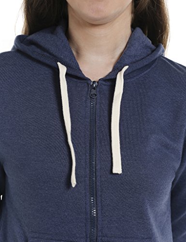 Image of PINACOLADA Women's Colorblock Sweatshirt with Ribbed Hem for Casual Wear | Low-High Neck | Long Sleeve | Button Closure | Cotton Sweatshirt Crafted with Comfort Fit for Everyday Wear