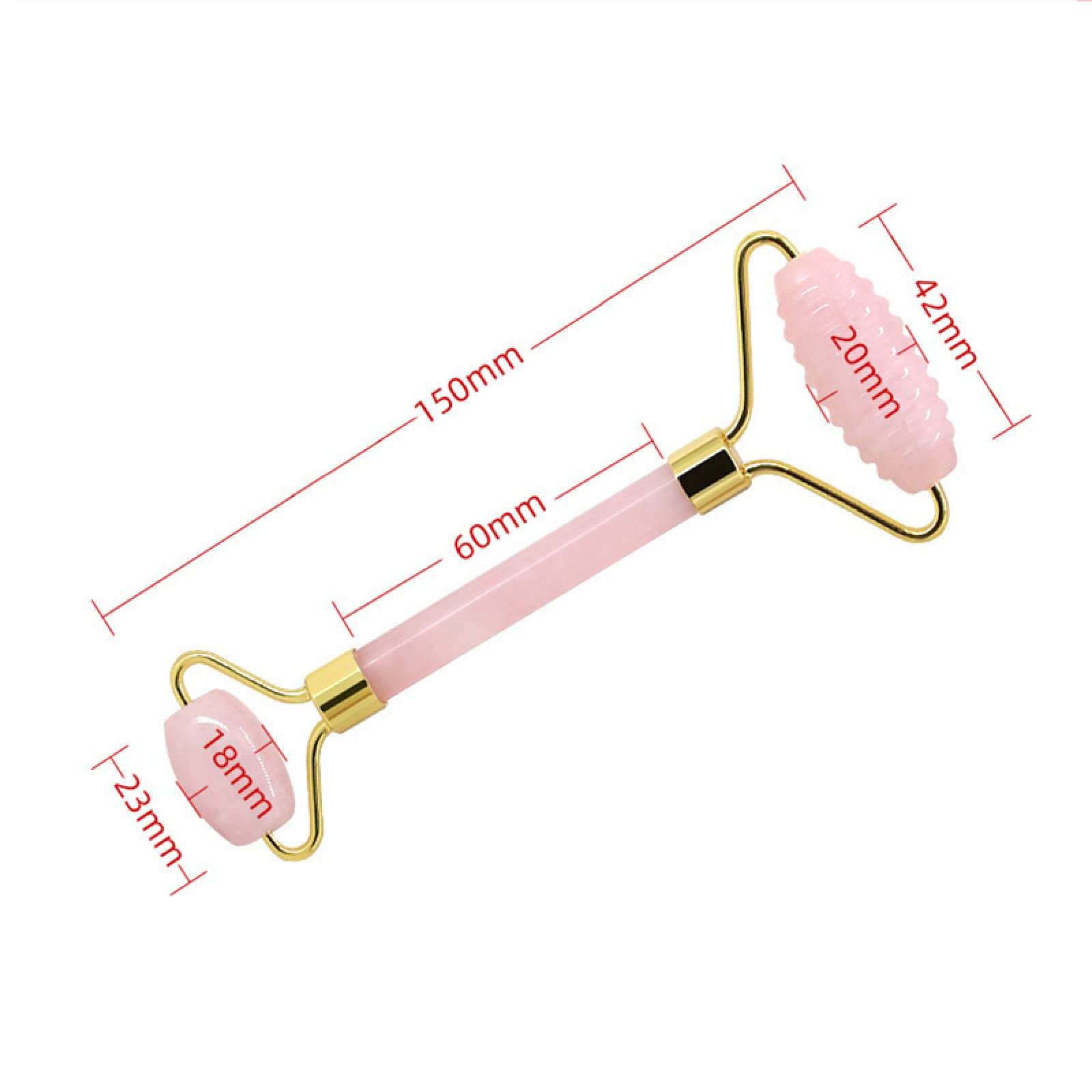 Raspador de Gouache Natural Rodillo de Jade Rodillo de Masaje de Cuarzo Rosa Raspador de Gouache Rodillo Facial de Jade de Cristal Rosa Rodillo Facial, Tipo C Inicio Colecciones