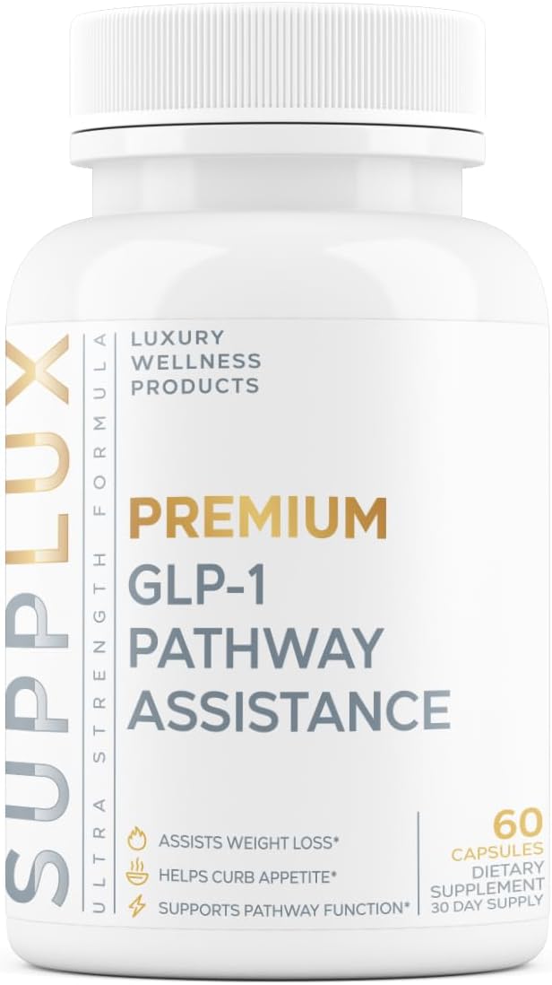 GLP-1 Pathway Assistance - Weight Loss Pills for Women & Fat Burner for Men + Appetite Suppressant w/ 5 Ingredients | Diet Supplement Pills | 3rd Party Tested Supplement - 60 Capsules for Adults