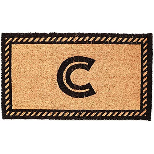 Juvale Coco Coir Initial Letter C Monogram Doormat (30 X 17 In) #TOP15