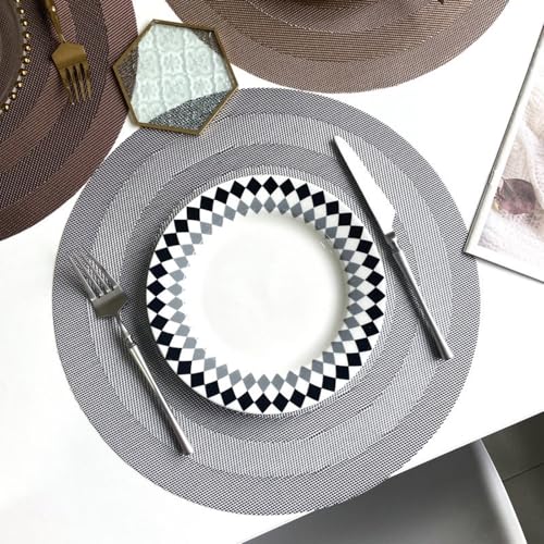 Sets de table gris antitaches de 38 cm pour protéger la table de cuisine - 3