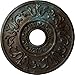 Ekena Millwork CM18VLBBS Valletta Ceiling Medallion, 18"OD x 3 1/2"ID x 1"P, Hand-Painted Bronze Blue Patina