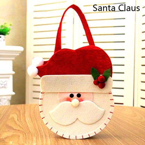 JUNGSON--Santa Claus Christmas Candy Bag Elf Elk Pant Treat Pocket Home Party Gift Decor