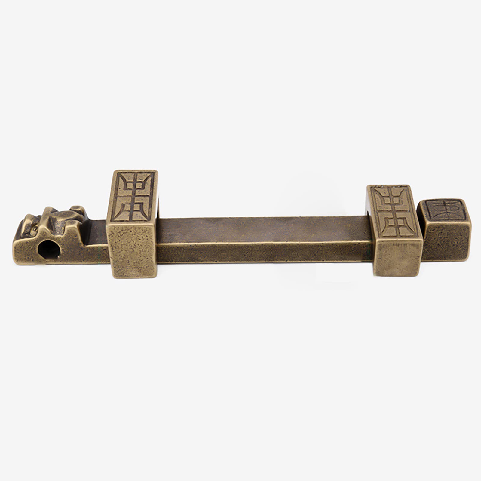 Cgjdfjhe One Color Door Lock， Barrel Bolt Latch Antique Slide Brass Sliding Lock For Door Brushed Finish(21.3Cm)