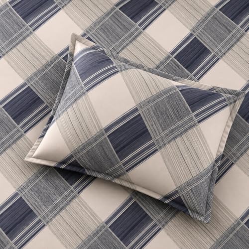 Image of 400 TC Cotton Feel Glace Cotton Fully Elastic Fitted Bedsheet Queen Size Double Bed with 2 Pillow Covers (60 inch x 78 inch inches, Cubic Fusion)